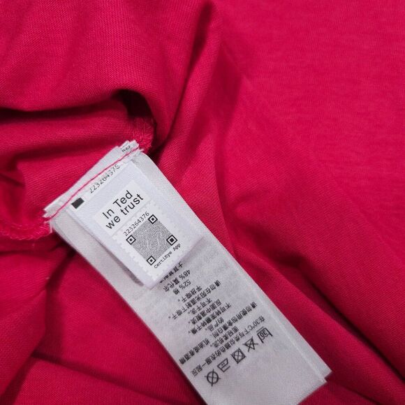 Ted Baker Tortila Slim Fit Tipped Pocket Cotton Modal Polo Deep Pink Large 4 - Picture 8 of 11